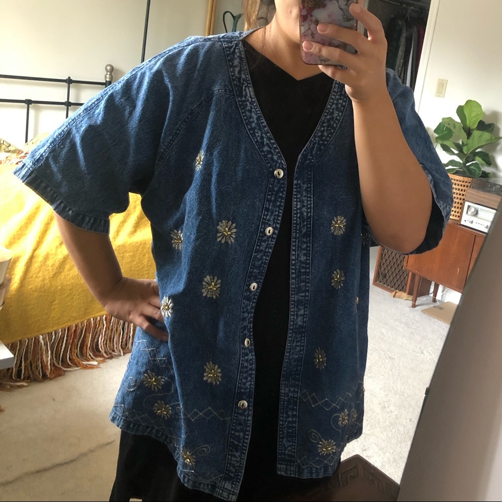 Denim Button Up - Picture 3 of 9